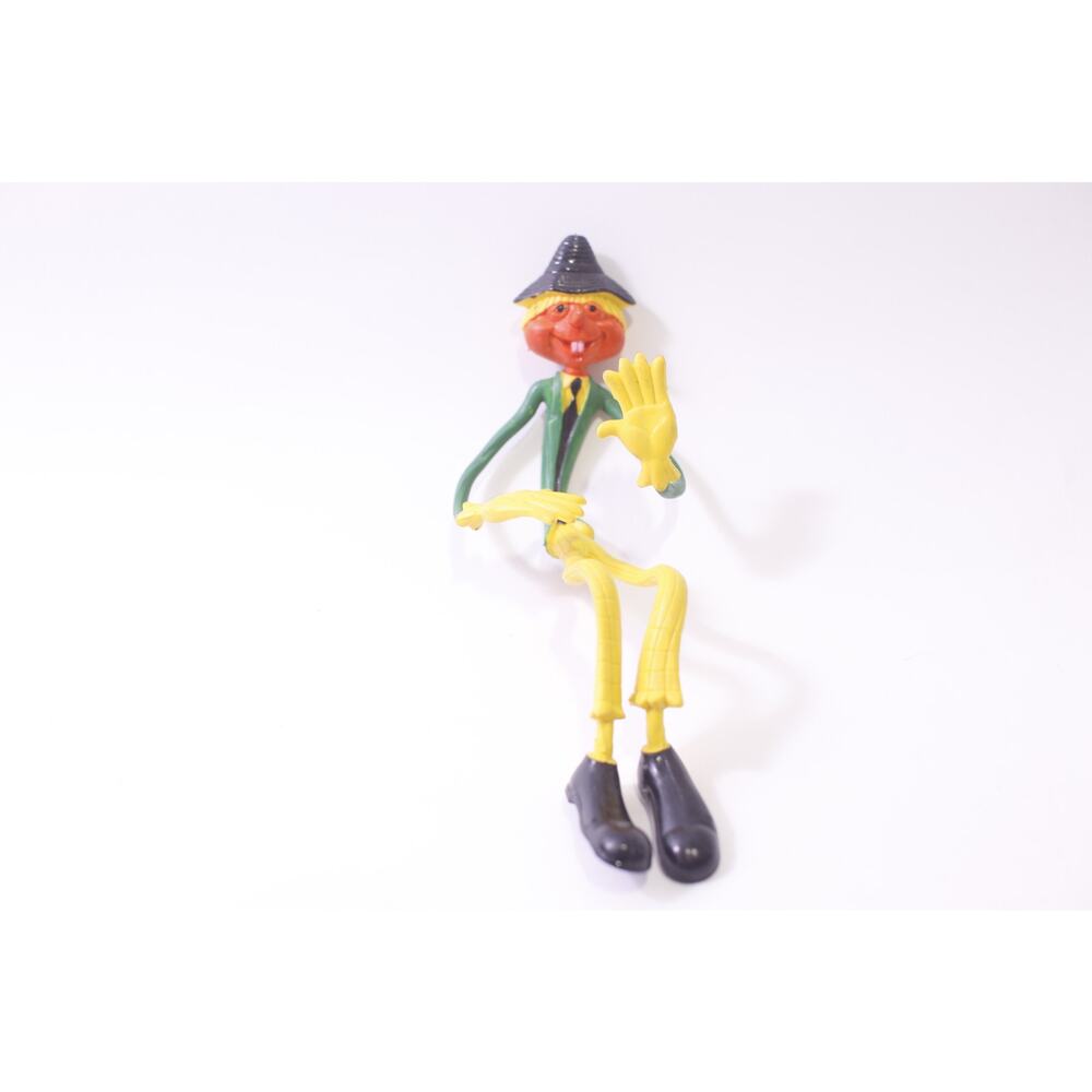 1970s, Fun World, Scarecrow, Bendy Figure, 10", Toy, Vintage, ~ 260120-WH 907